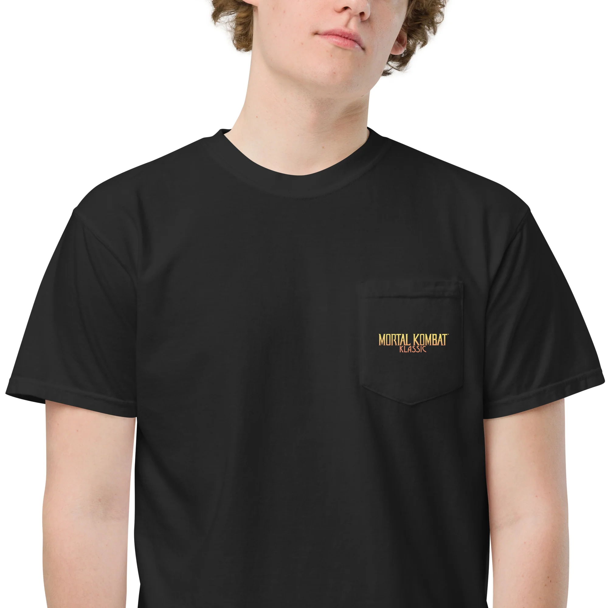 Mortal Kombat Klassic Comfort Colors Pocket T-shirt Logo - Image 7