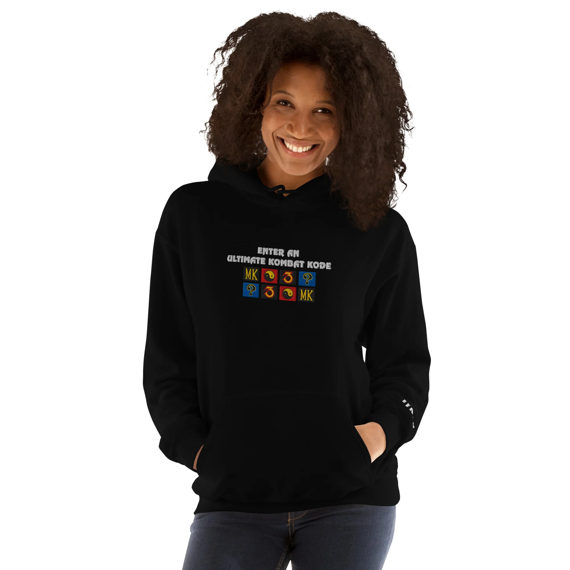 Mortal Kombat Klassic Ultimate MK3 Kombat Kode Embroidered Hoodie - Image 7