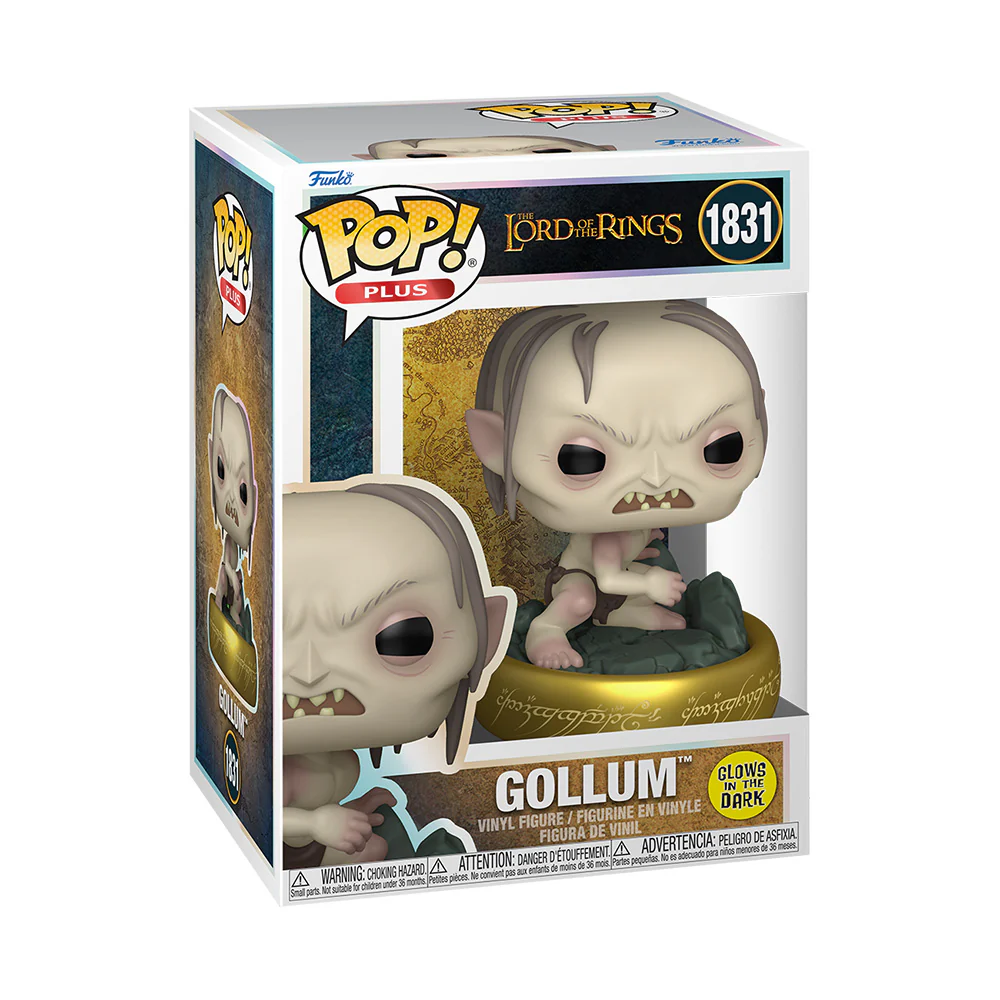 The Lord of the Rings Gollum Glow in the Dark Funko Pop! Plus Figure - Image 3