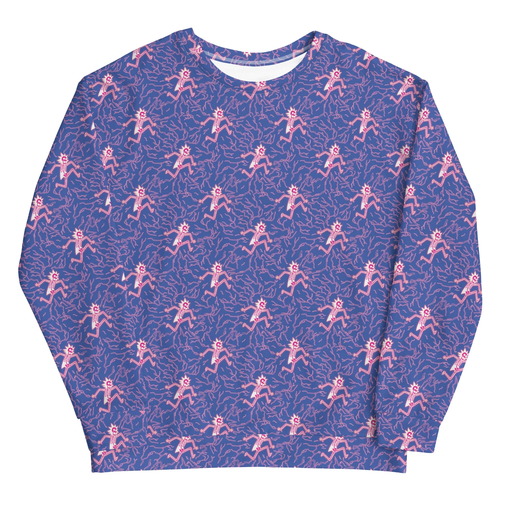 Rick and Morty 41 Pattern Unisex Crew Neck Sweatshirt