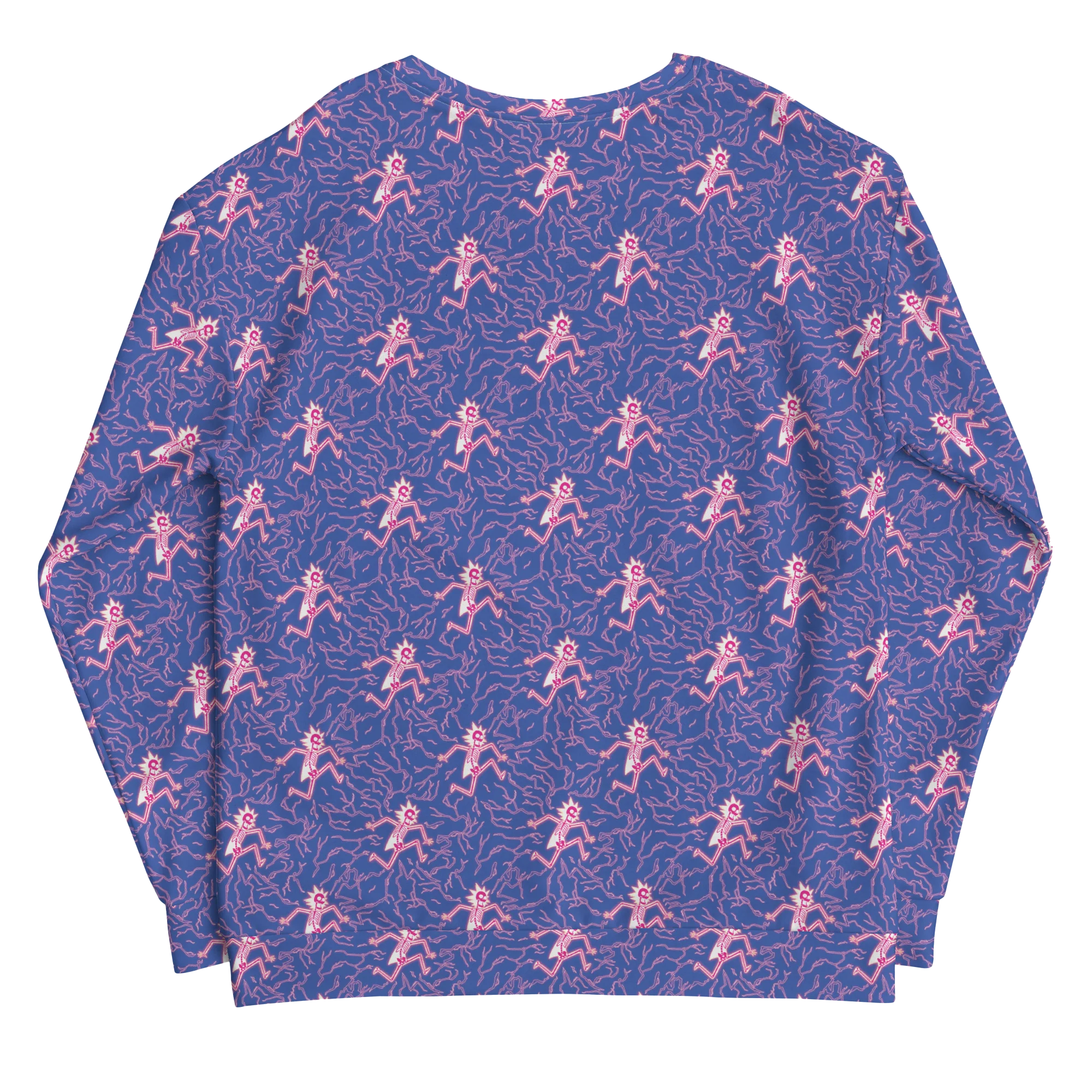 Rick and Morty 41 Pattern Unisex Crew Neck Sweatshirt - Image 3