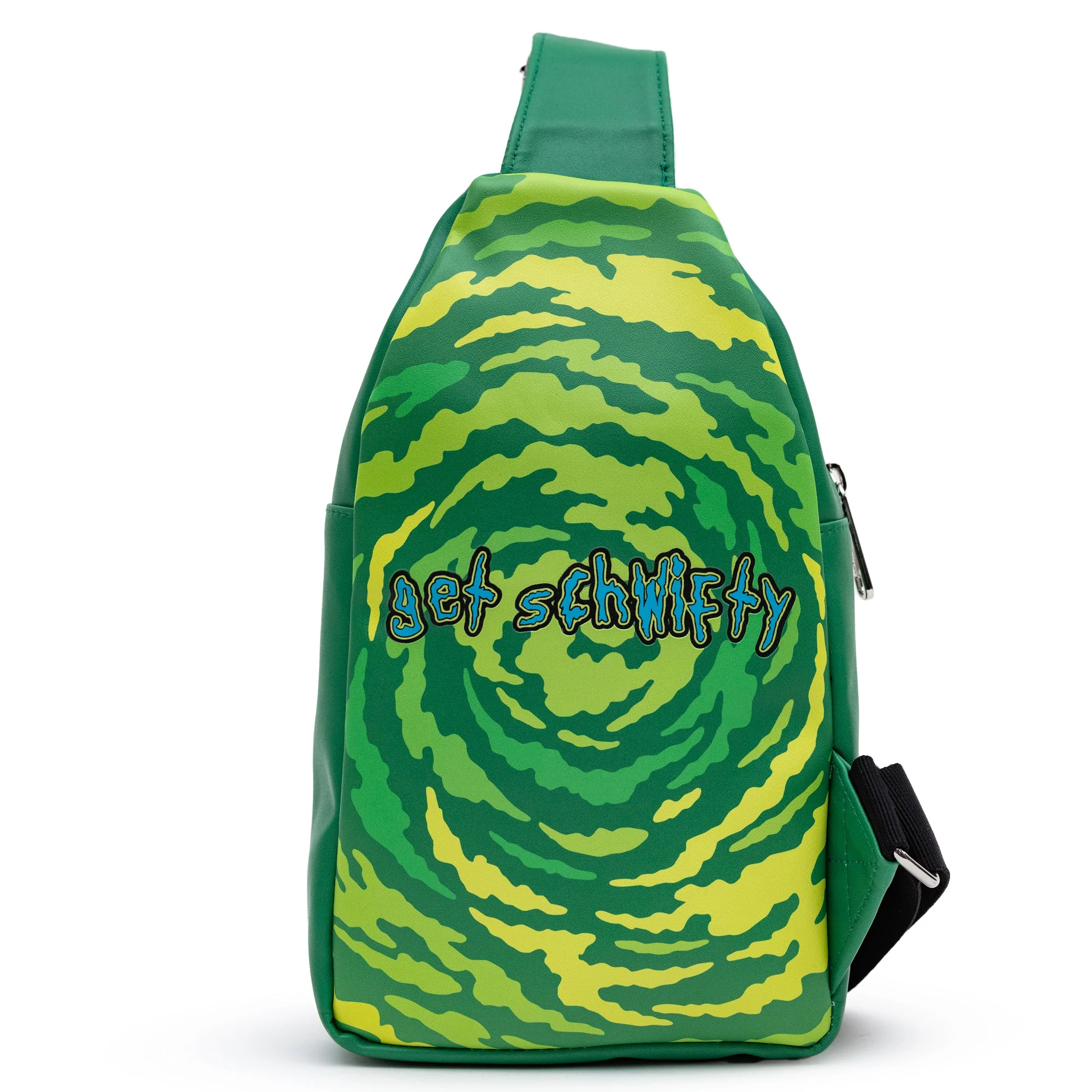 Rick and Morty Get Schwifty Portal Pose Crossbody Sling Bag - Image 3