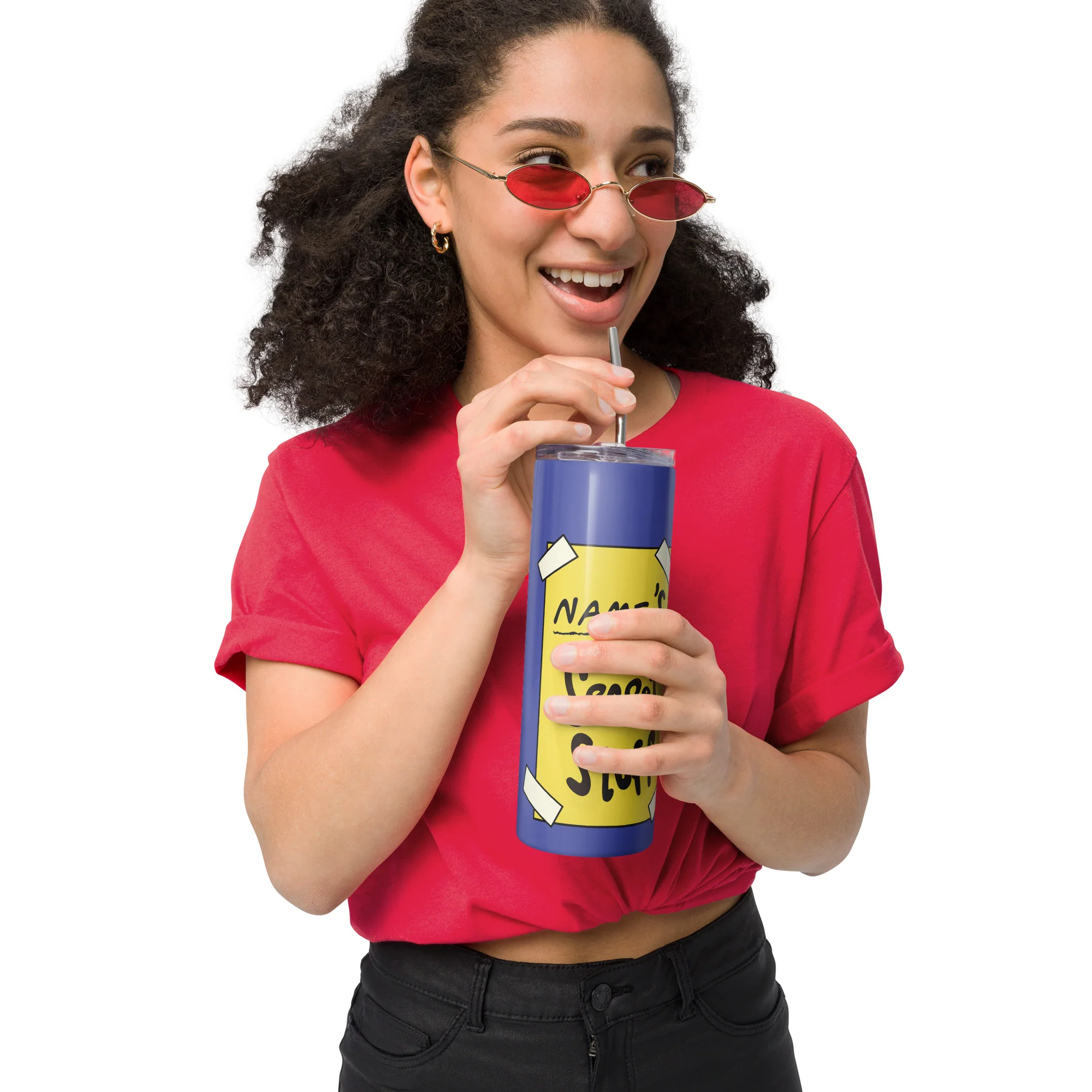 Space Jam Personalized Stainless Steel Tumbler Secret Stuff - Image 6