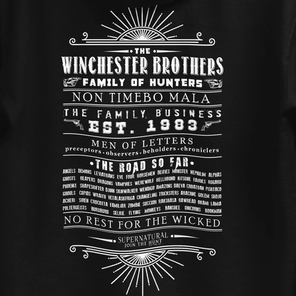 Supernatural Family of Hunters Unisex Premium Hoodie - Image 4