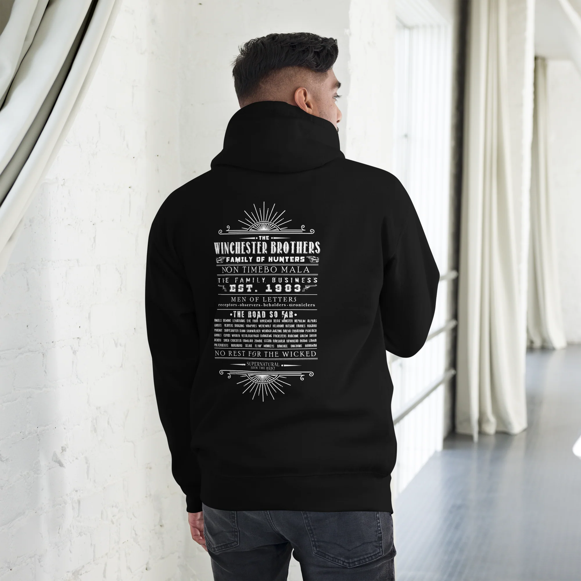 Supernatural Family of Hunters Unisex Premium Hoodie - Image 6