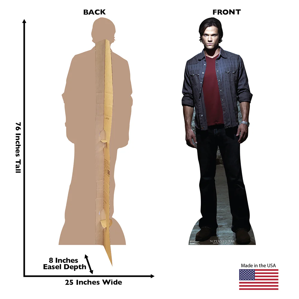 Supernatural Sam Winchester Cardboard Cutout Standee - Image 3