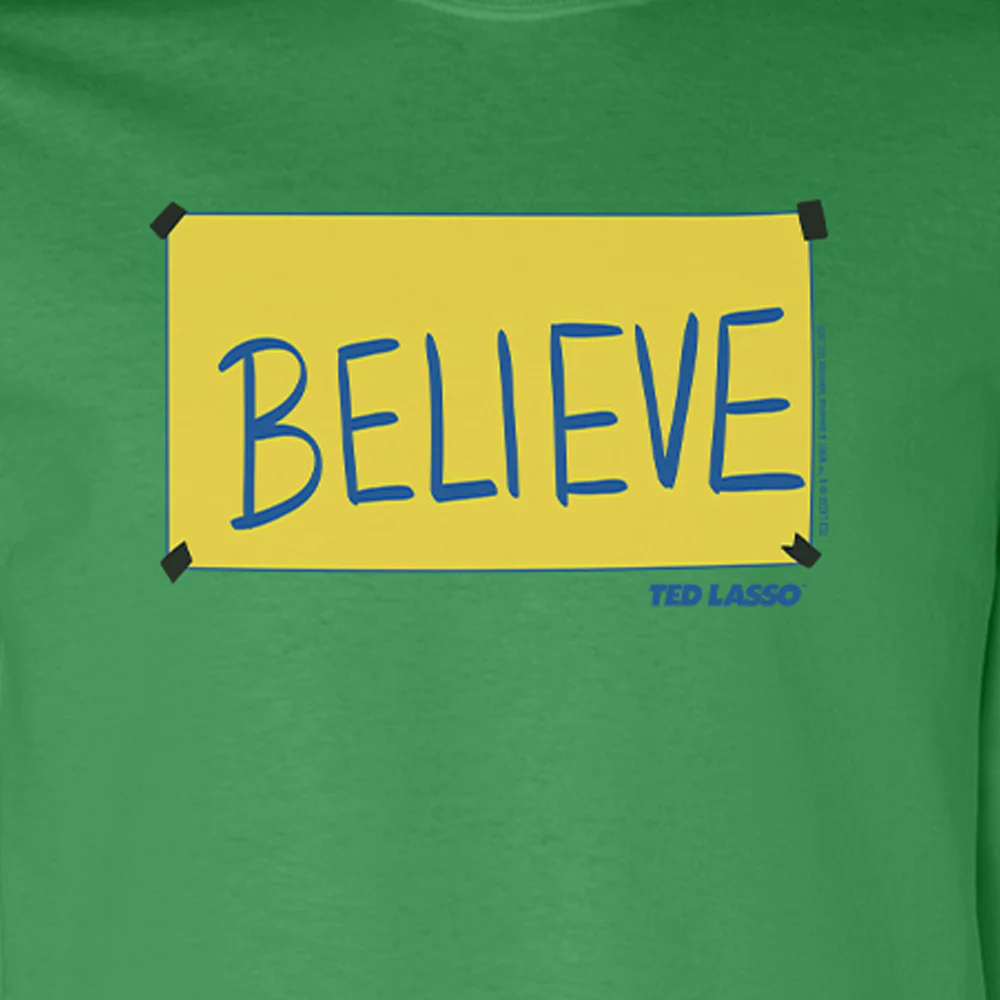 Ted Lasso Believe Sign Adult Long Sleeve T-Shirt - Image 4