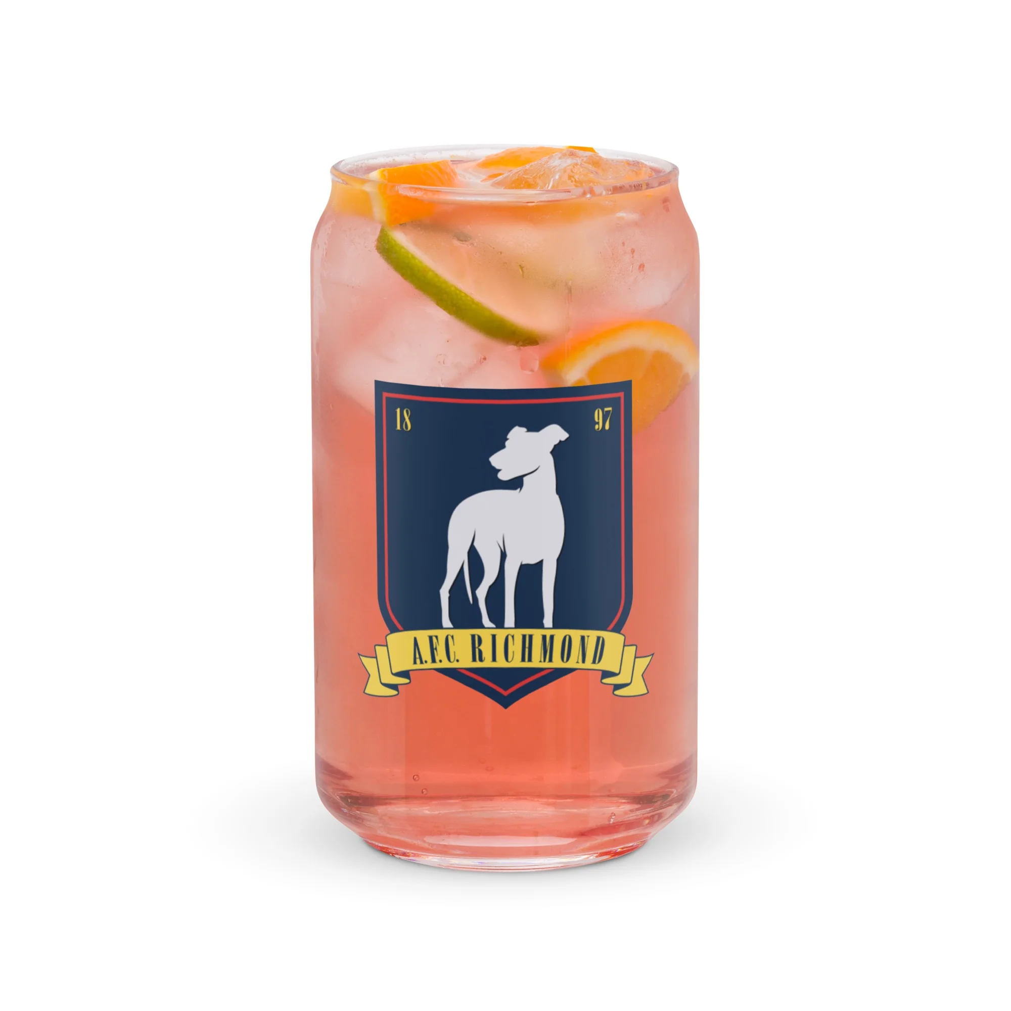 Ted Lasso A.F.C Richmond Crest 16 oz Can Shaped Glass - Image 4