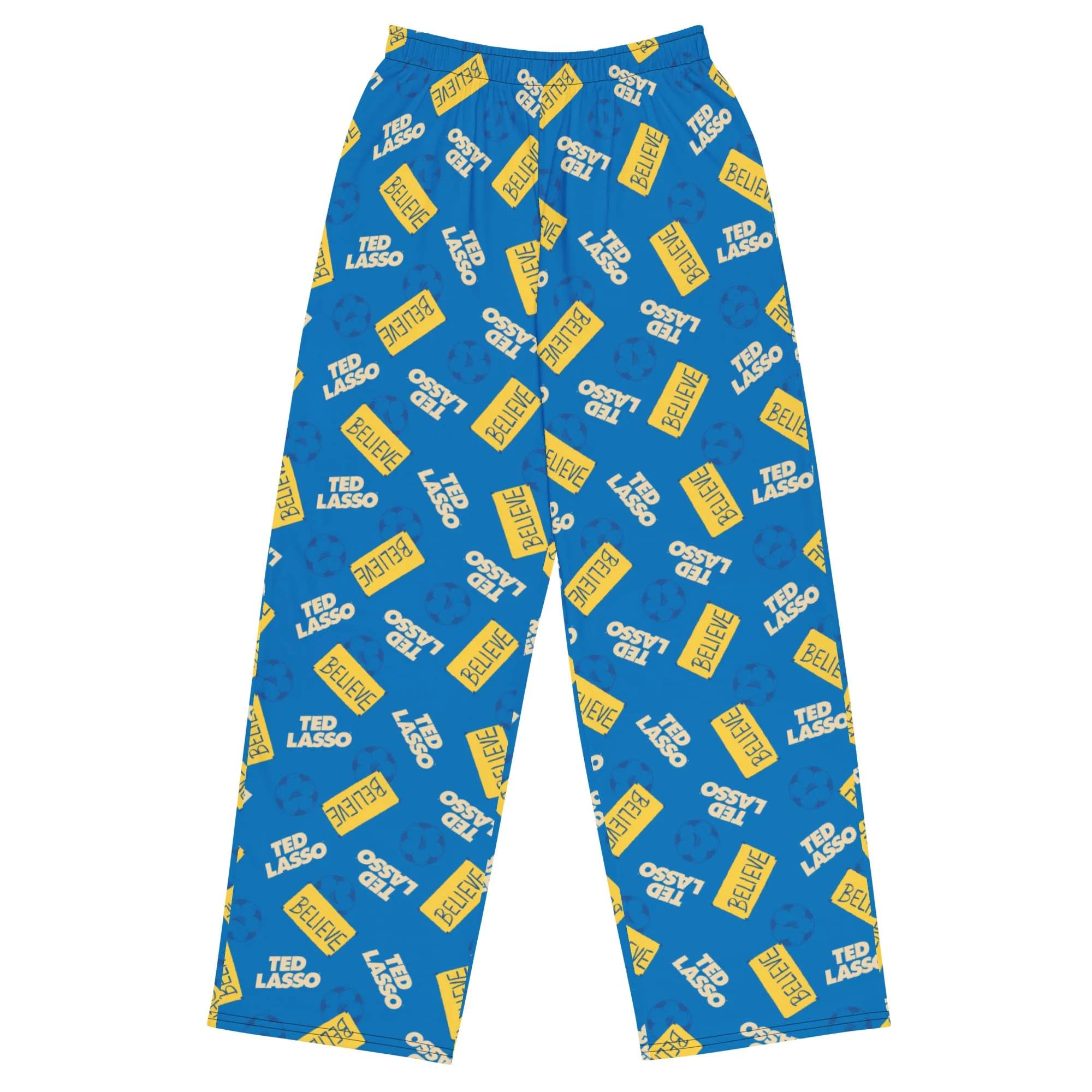 Ted Lasso Believe Pattern Wide Leg Pant