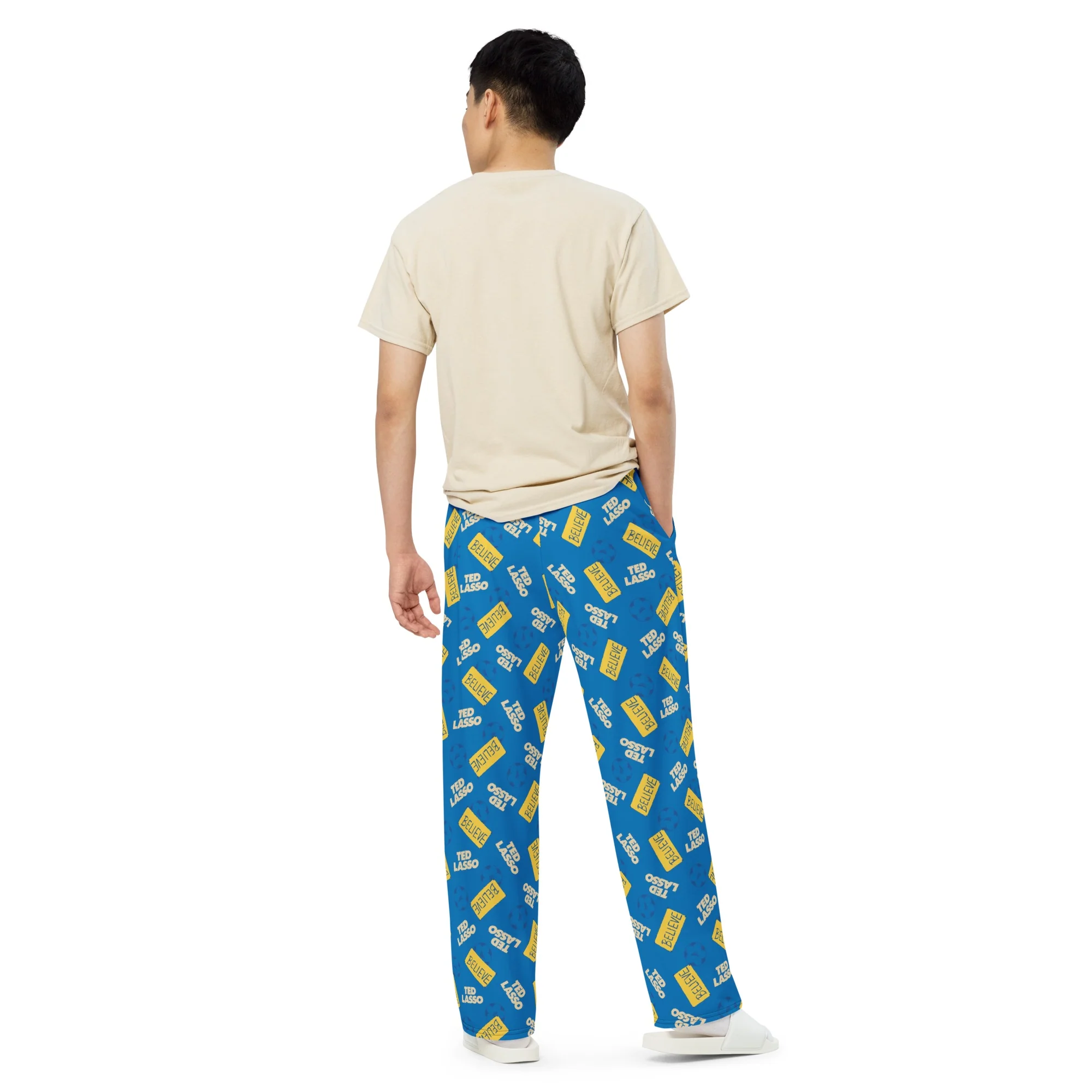 Ted Lasso Believe Pattern Wide Leg Pant - Image 4