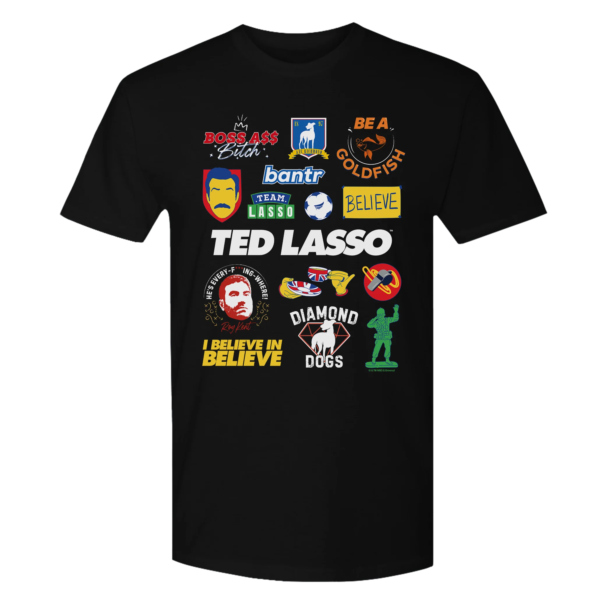 Ted Lasso Mashup Adult Short Sleeve T-Shirt