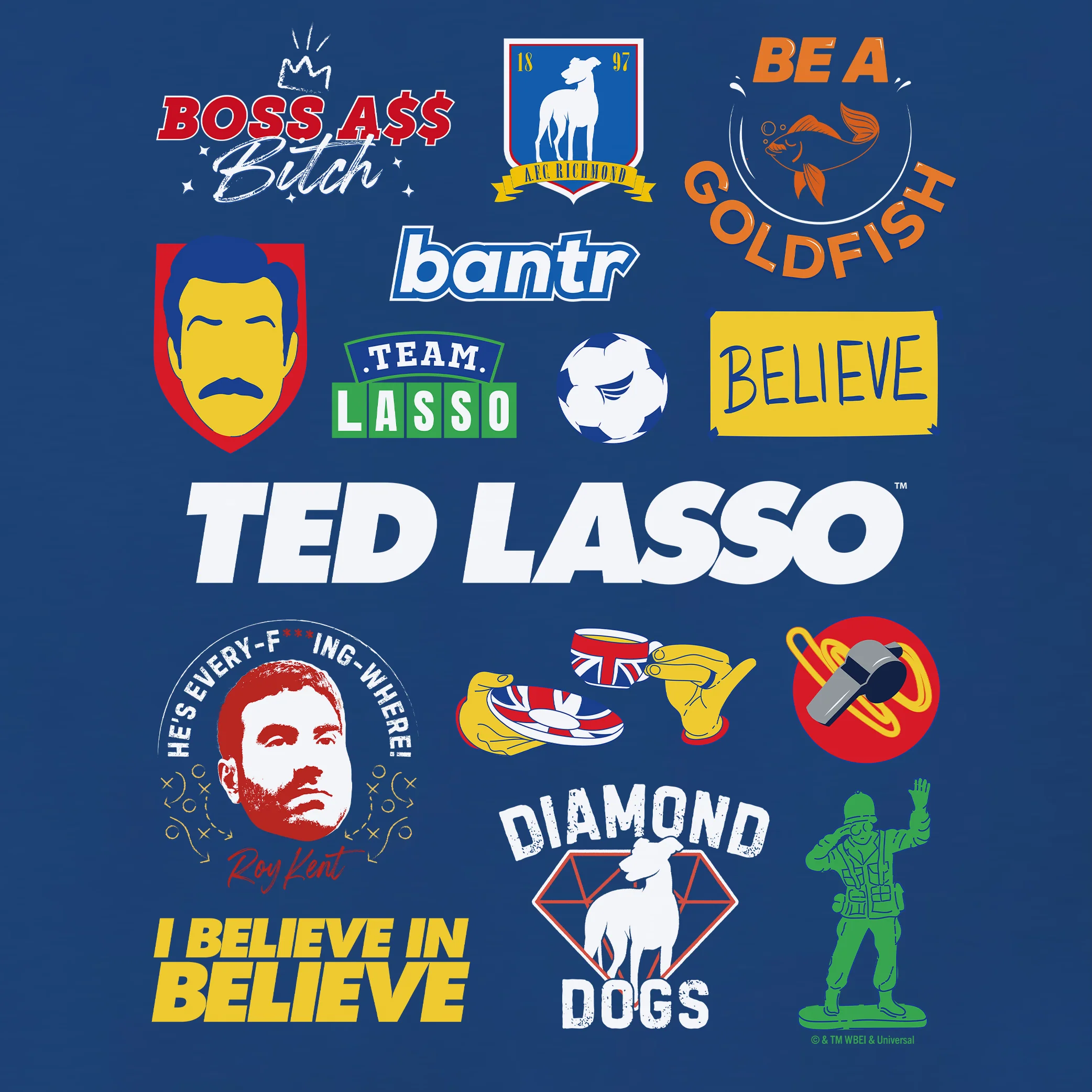 Ted Lasso Mashup Adult Short Sleeve T-Shirt - Image 2