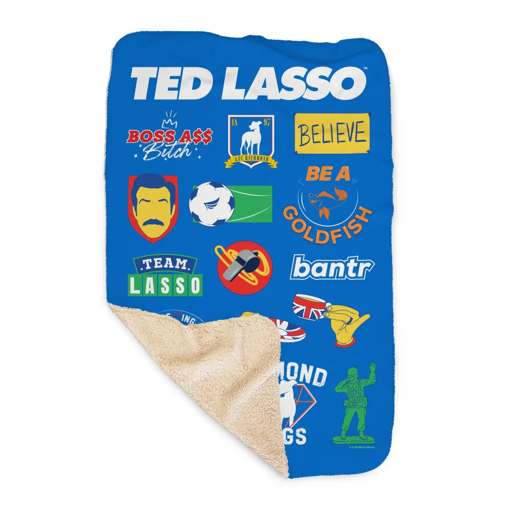 Ted Lasso Mashup Sherpa Blanket - Image 3