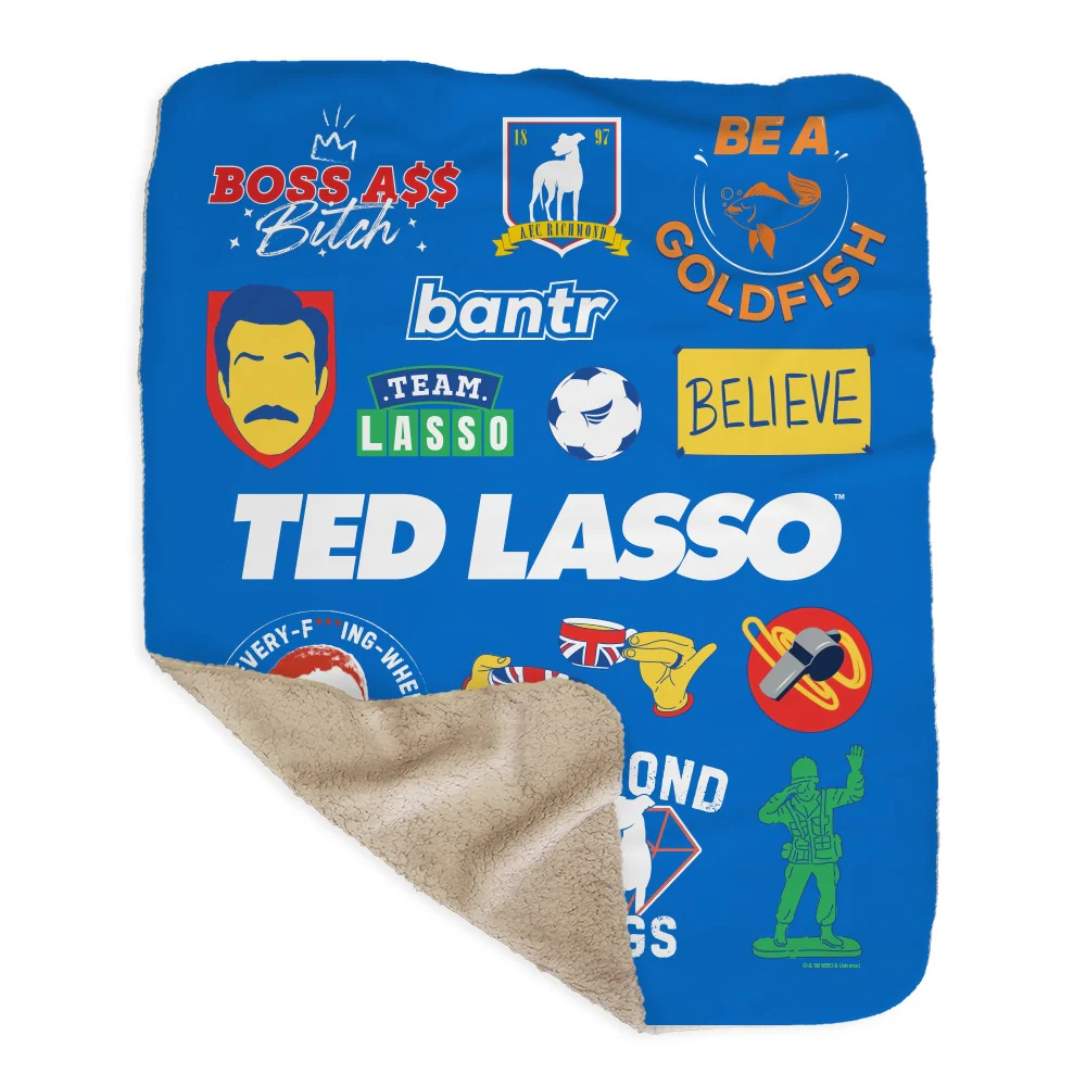 Ted Lasso Mashup Sherpa Blanket - Image 5