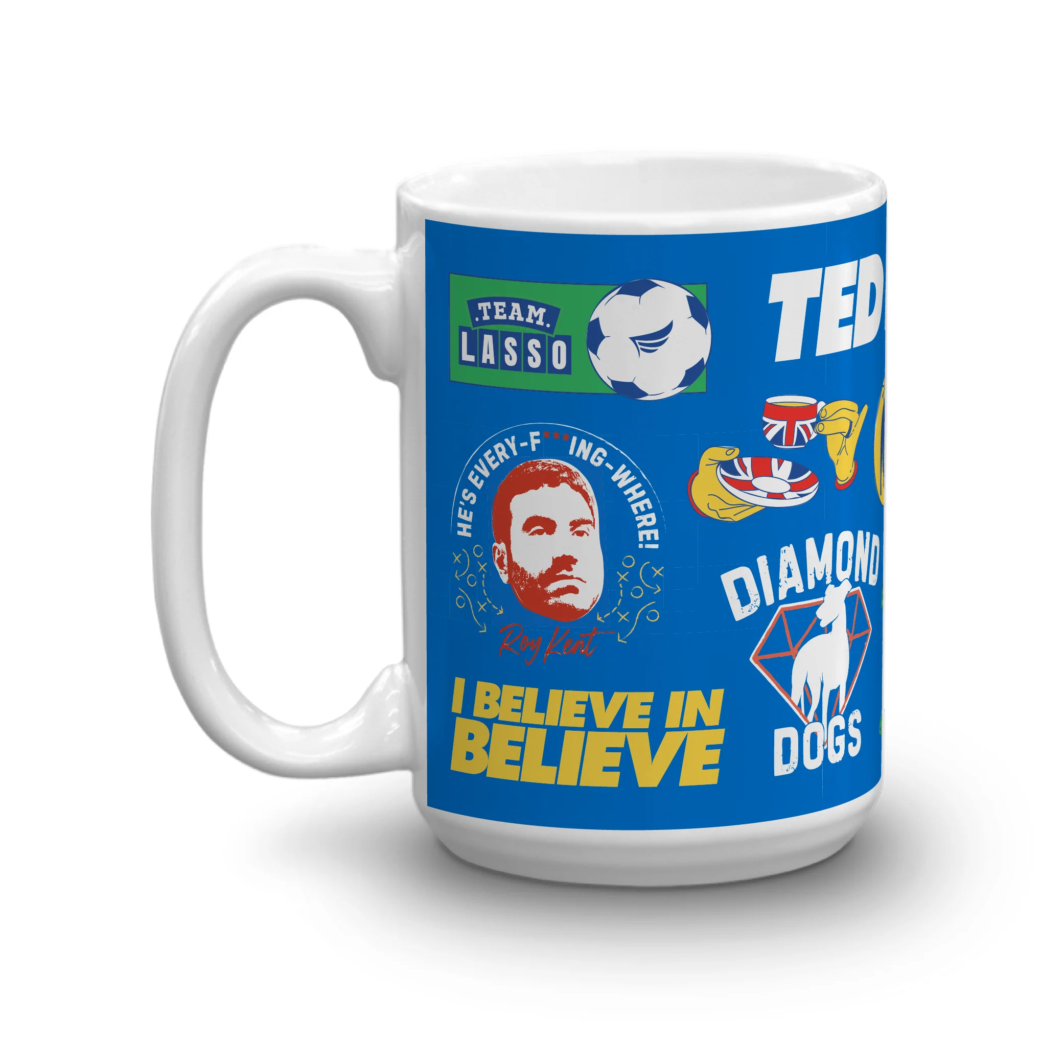 Ted Lasso Mashup White Mug - Image 4