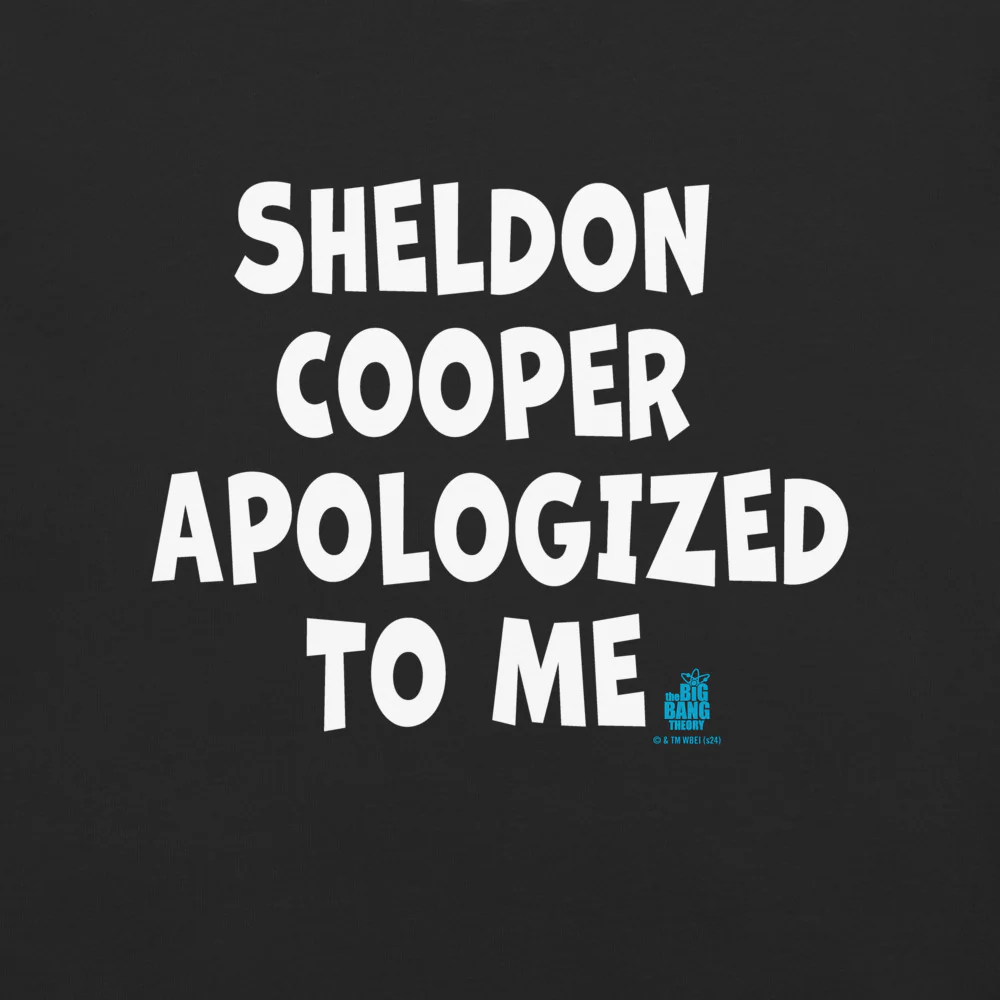 The Big Bang Theory Sheldon Cooper Apologized Comfort Colors T-shirt - Image 4