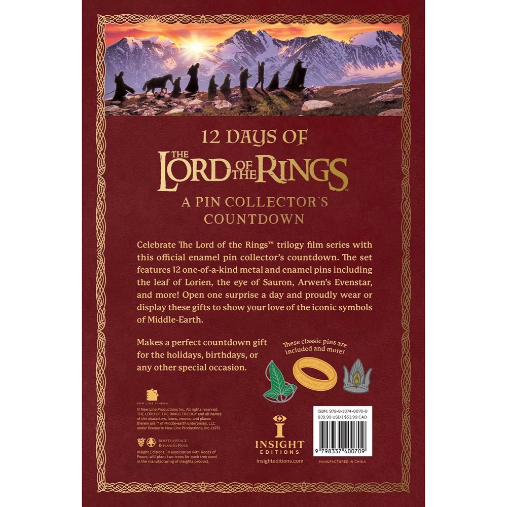 The Lord of the Rings ™ 12-Day Pin Collector’s Countdown Advent Calendar - Image 4