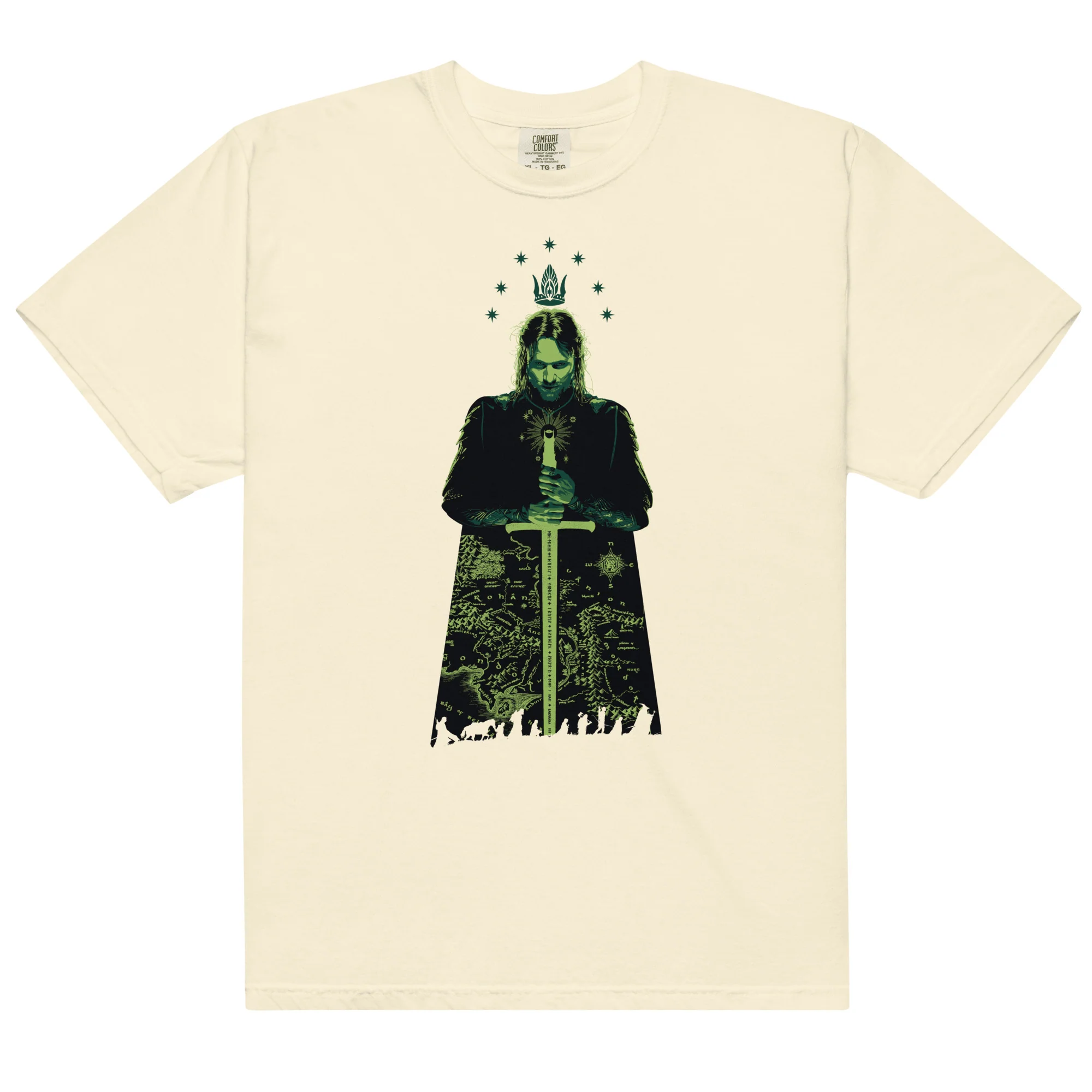 The Lord of the Rings ™ Comfort Colors T-shirt, ARAGORN ™ & ARWEN ™ - Image 2