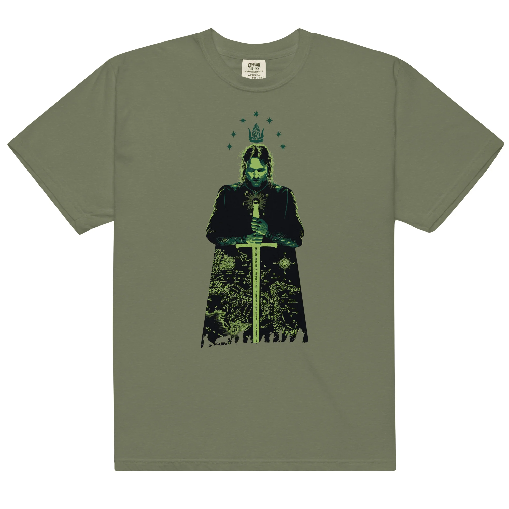 The Lord of the Rings ™ Comfort Colors T-shirt, ARAGORN ™ & ARWEN ™ - Image 4