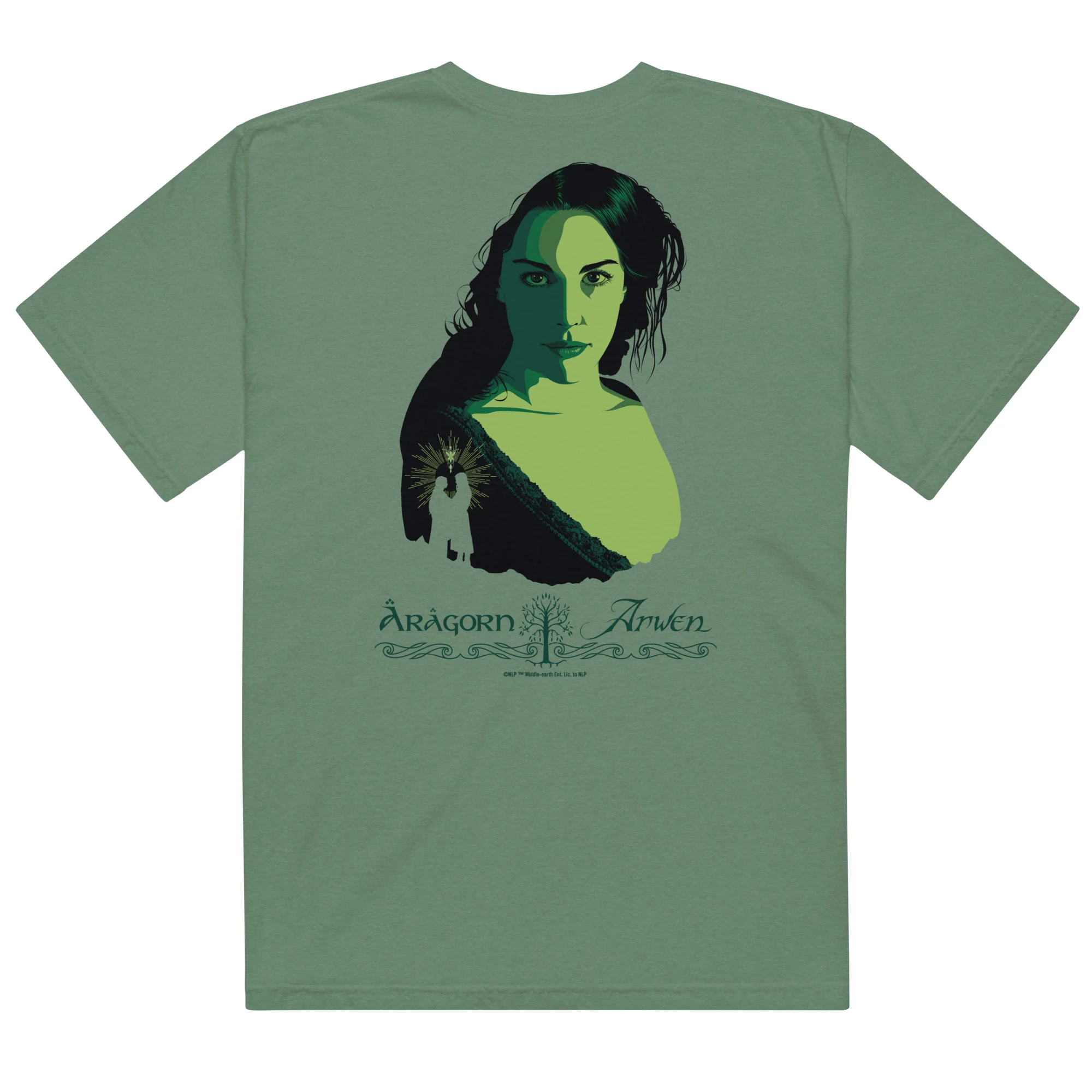 The Lord of the Rings ™ Comfort Colors T-shirt, ARAGORN ™ & ARWEN ™ - Image 5