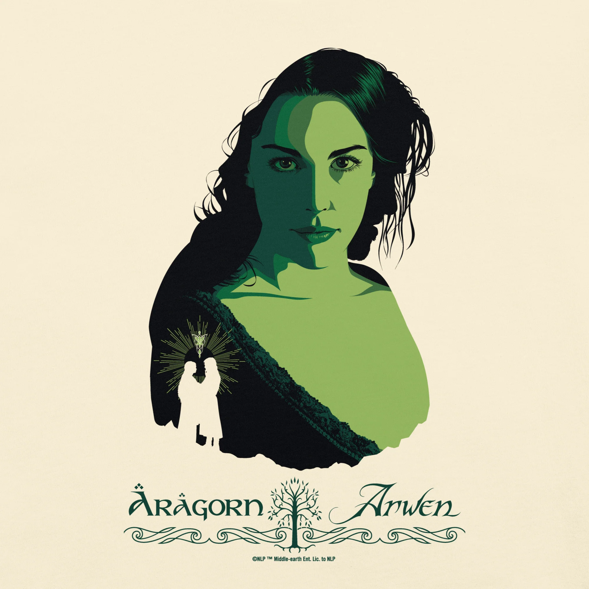 The Lord of the Rings ™ Comfort Colors T-shirt, ARAGORN ™ & ARWEN ™ - Image 7