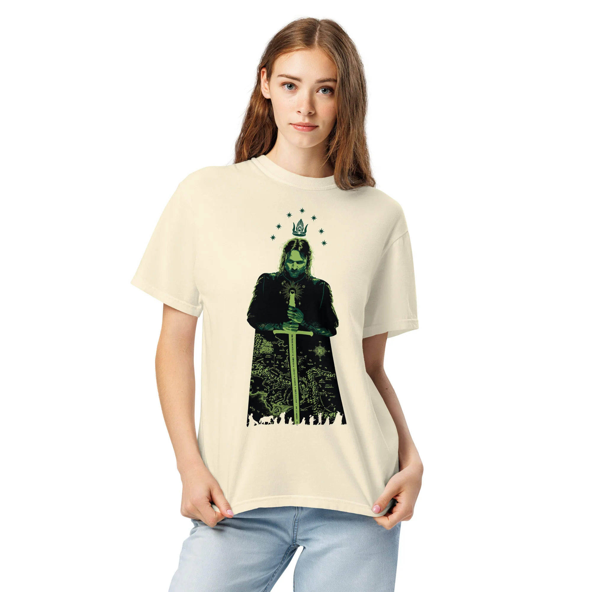 The Lord of the Rings ™ Comfort Colors T-shirt, ARAGORN ™ & ARWEN ™ - Image 9