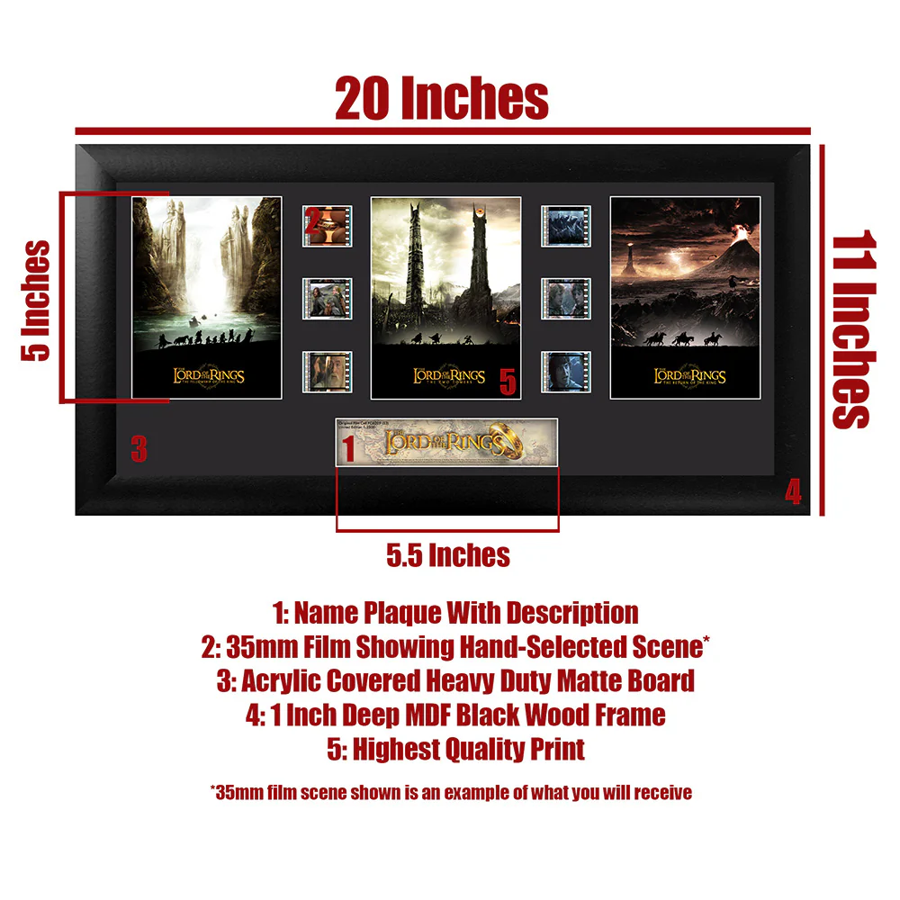 The Lord of the Rings ™ Film Trilogy Limited Edition Trio Framed FilmCells™ Presentation - Image 5