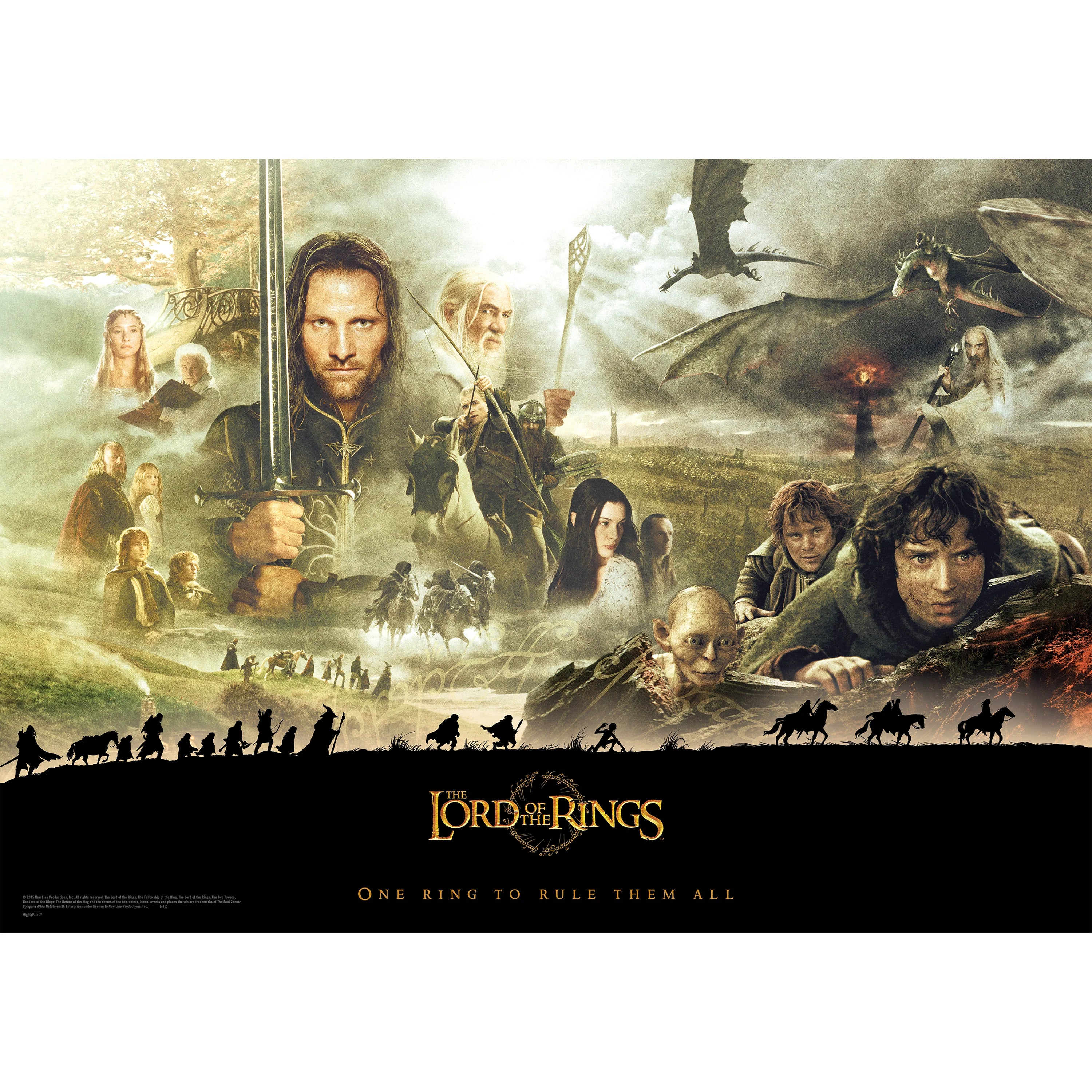 The Lord of the Rings ™ Film Trilogy The Journey MightyPrint™ Wall Art