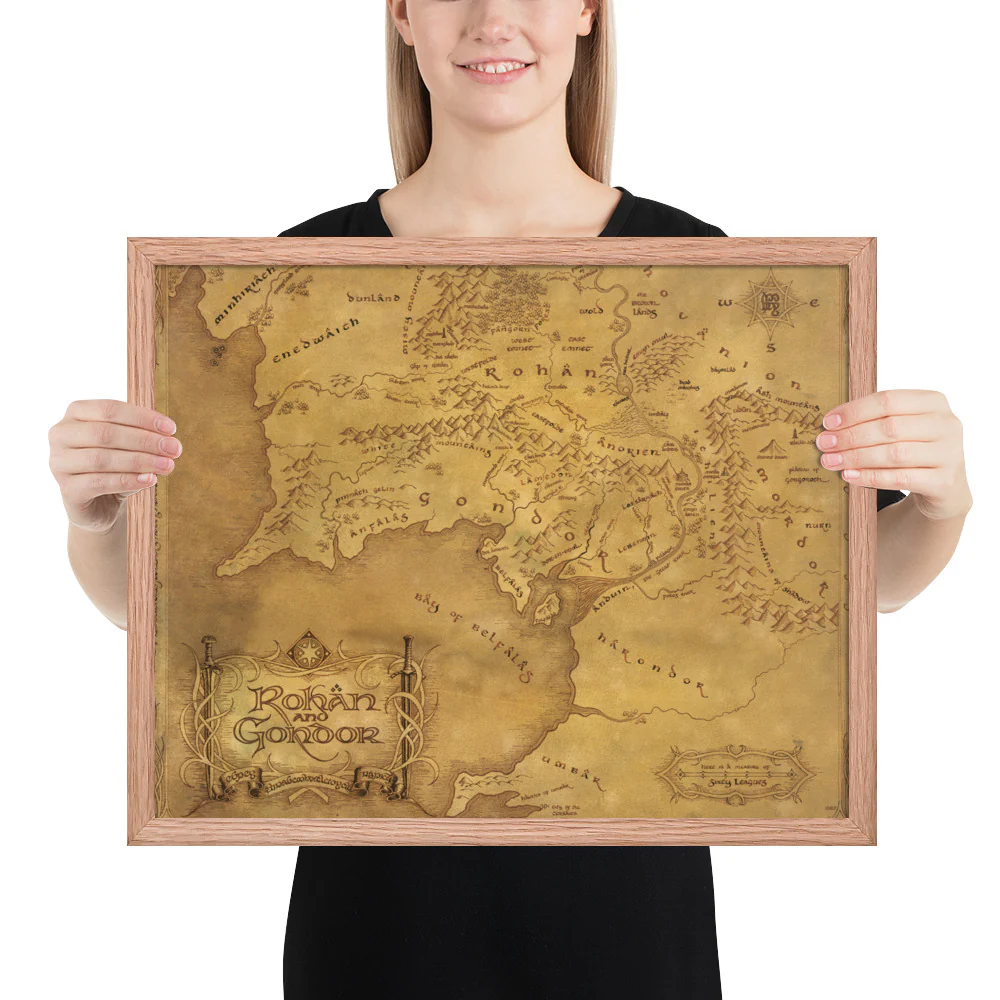The Lord of the Rings ™ Framed Map, ROHAN ™ & GONDOR ™ - Image 4