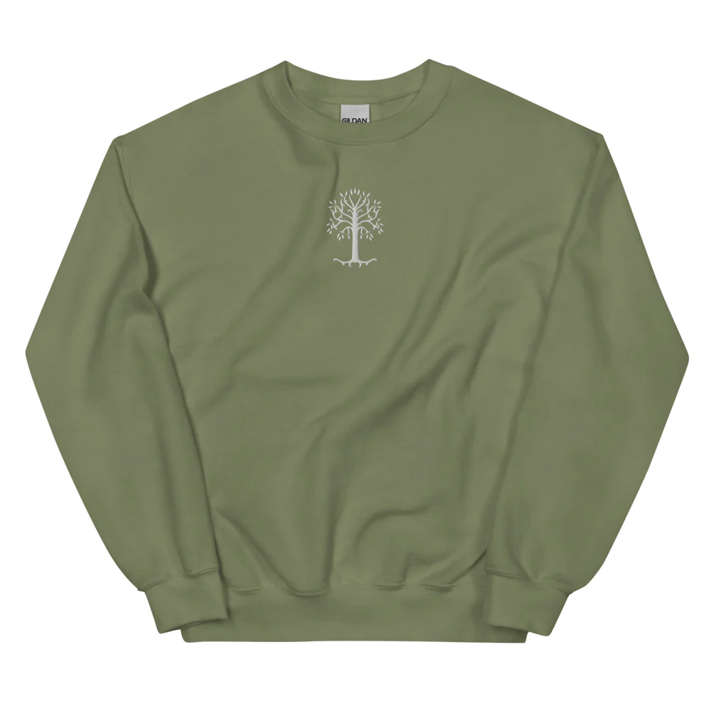 The Lord of the Rings Embroidered Tree Of Gondor Crewneck Sweatshirt