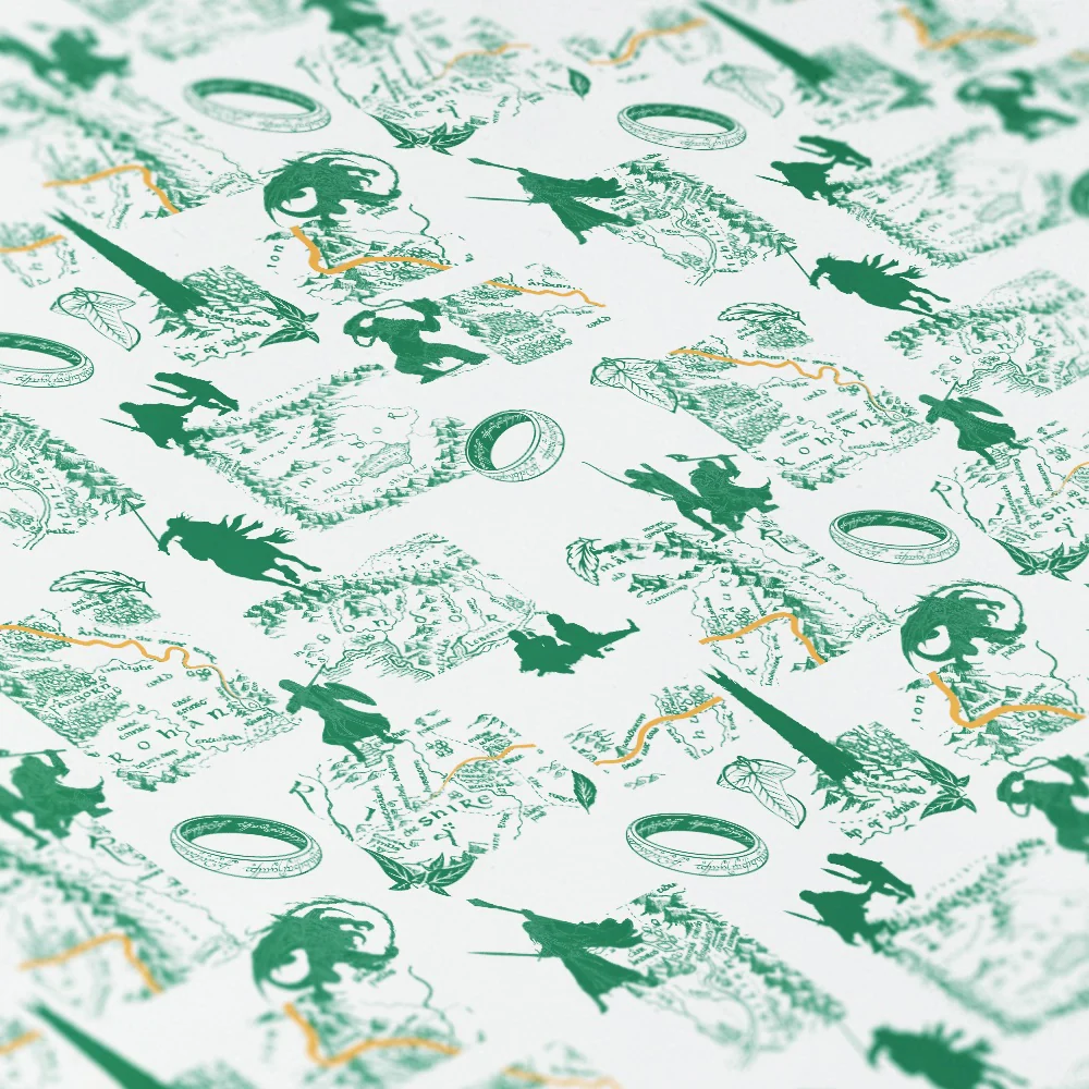 The Lord of the Rings Icons Pattern Wrapping Paper - Image 2